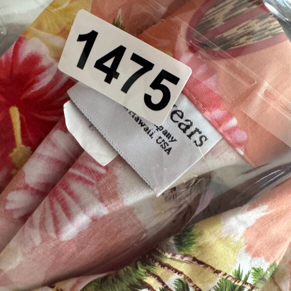 Vintage Alohawears Hawaiian Sleeveless Size L Hula Dancer Hibiscus Hawaii Scenic - Picture 7 of 7